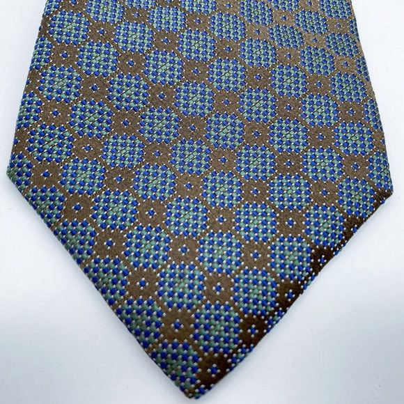 Ermenegildo Zegna Ermenegildo Zegna Geometric Pattern Men’s Tie Size ONE SIZE - 5 Thumbnail