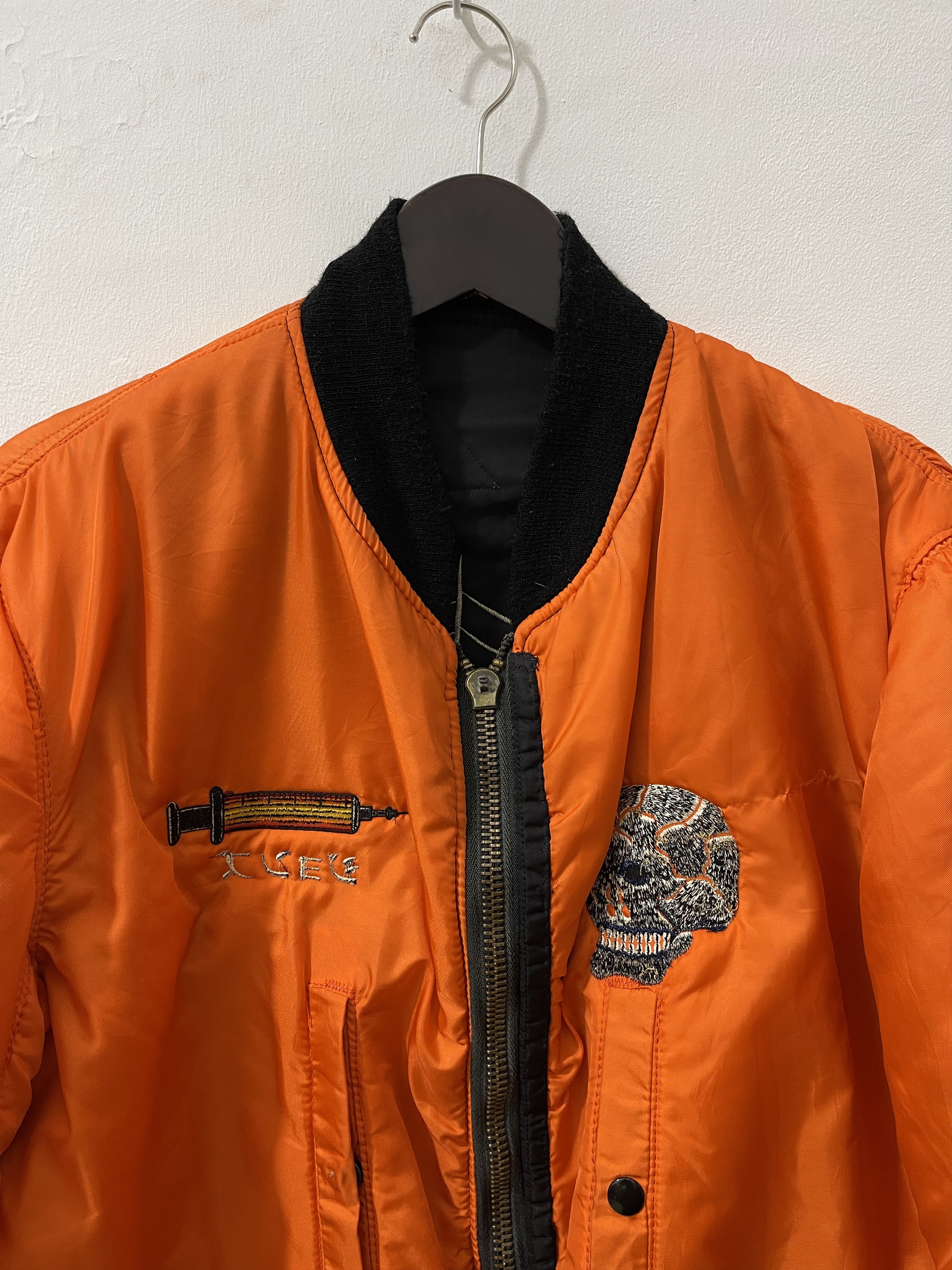 Vintage 2000s JOHN'S BY JOHNNY Archive Skull & Snake Bomber Jacket Size US XL / EU 56 / 4 - 9 Thumbnail