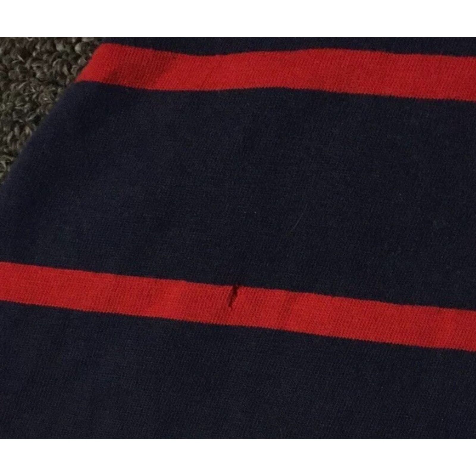 Polo Ralph Lauren Polo Ralph Lauren Striped Hooded Shirt XXL Blue Red T-Shirt Polo Ralph Lauren Surf Skater Nautical 90s Vtg 92 Mens Size US XXL / EU 58 / 5 - 4 Thumbnail