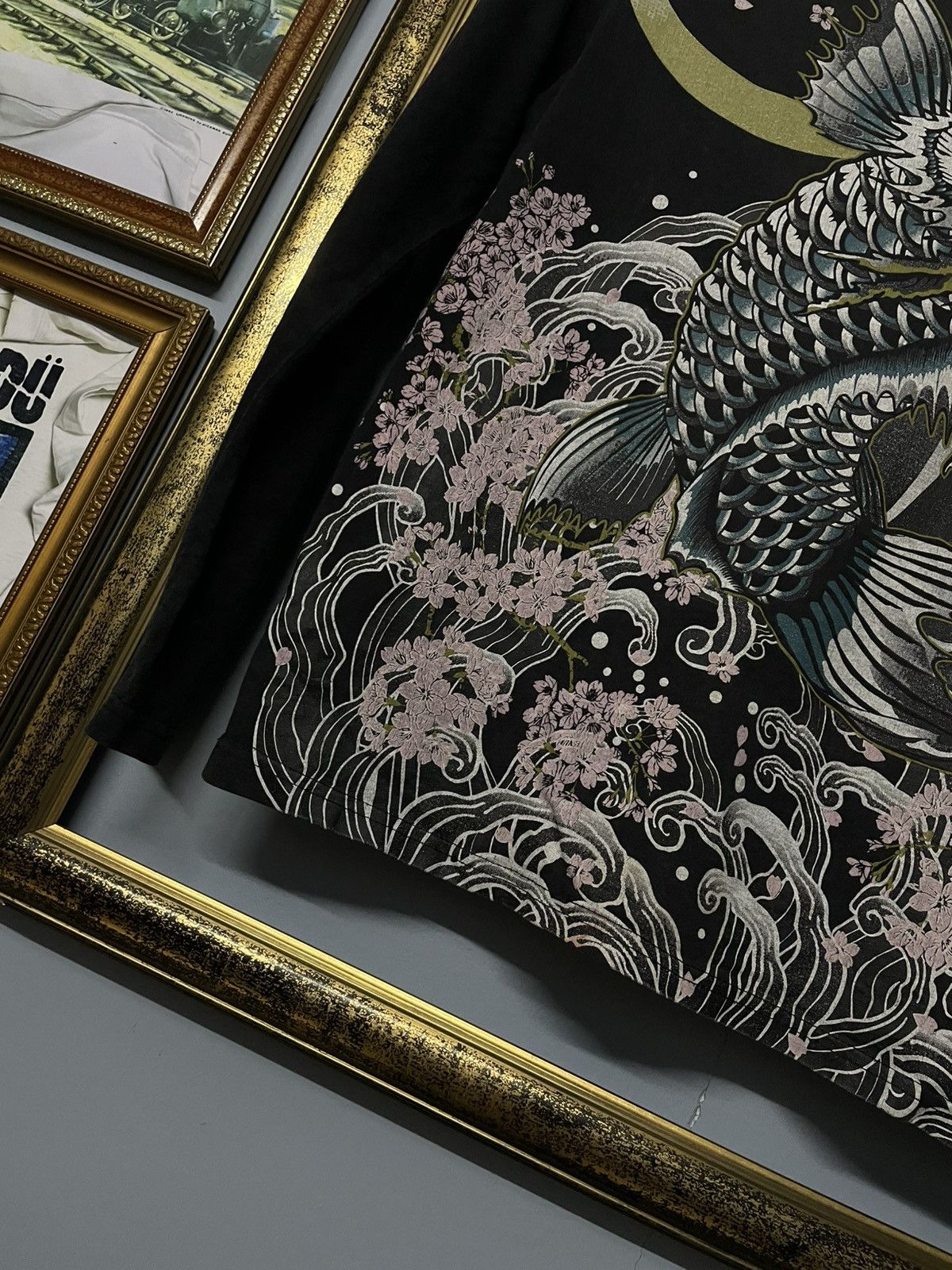 Japanese Brand Vintage 90s Japan Designer Oboro Rare Traditional Koi Faded Size US M / EU 48-50 / 2 - 5 Thumbnail