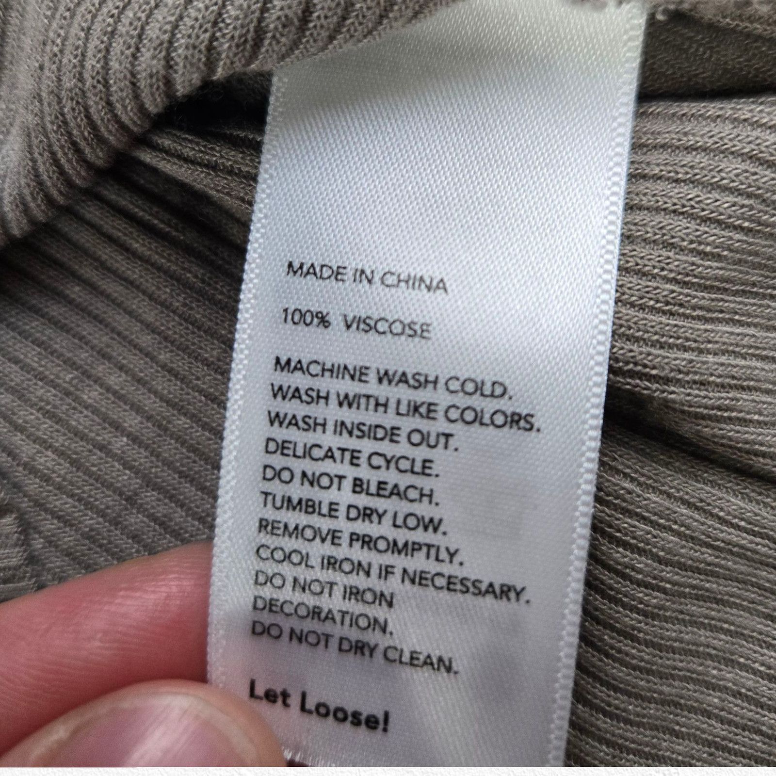 Kate Spade Kate Spade Saturday Gray Ribbed Tank Top Size Large Size L / US 10 / IT 46 - 6 Thumbnail