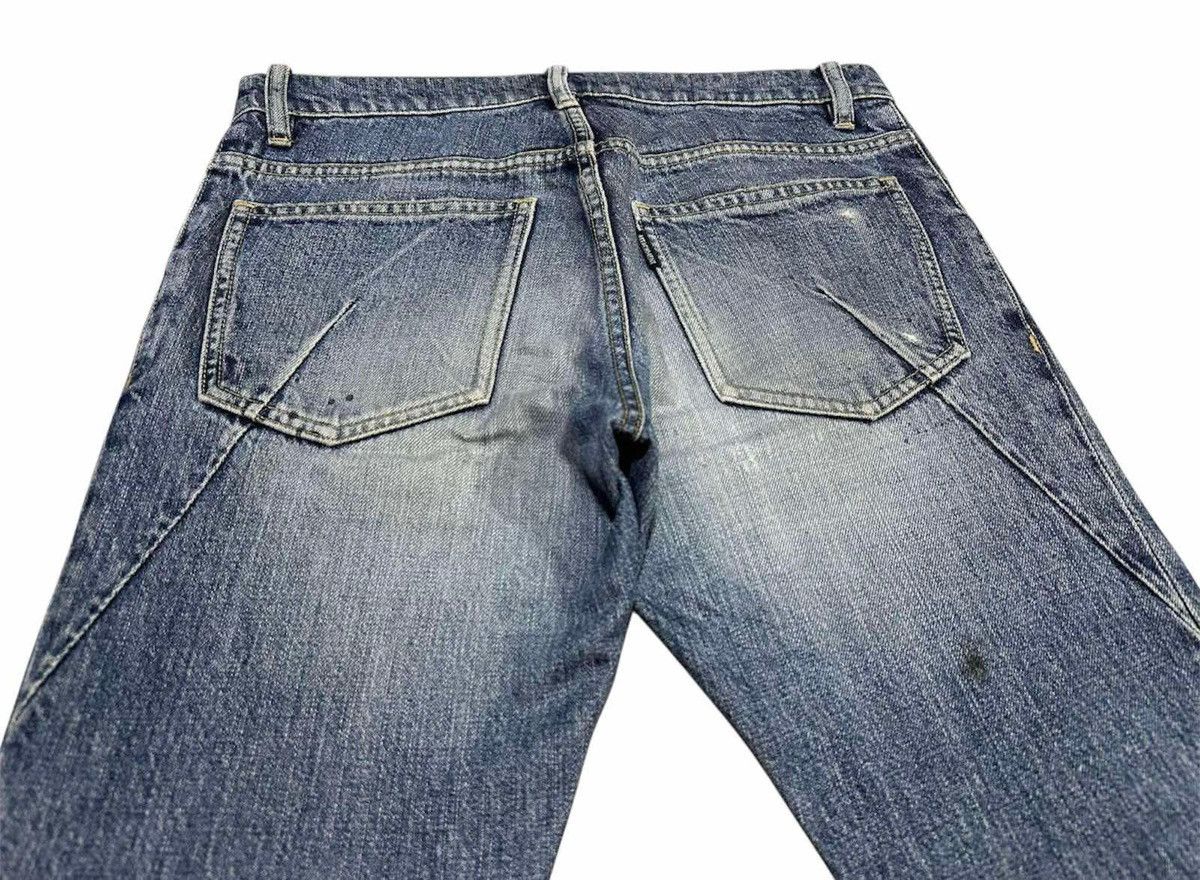 Attachment 🔥Sick Y2K Attachment Flared Denim J Cut Curved Distressed Size US 32 / EU 48 - 9 Thumbnail