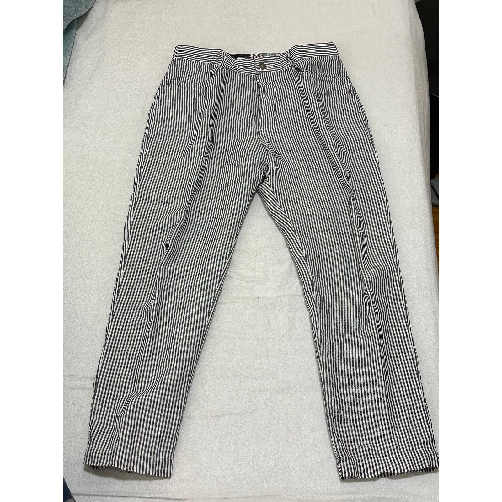 Alex Crane Alex Crane striped linen pants size S Size US 30 / EU 46 - 1 Thumbnail