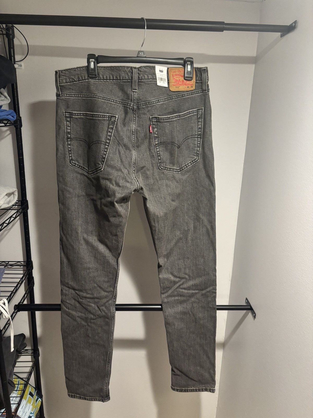Levi's Dark Grey Levi 512 Jeans Size 36x36 Size US 36 / EU 52 - 2 Thumbnail