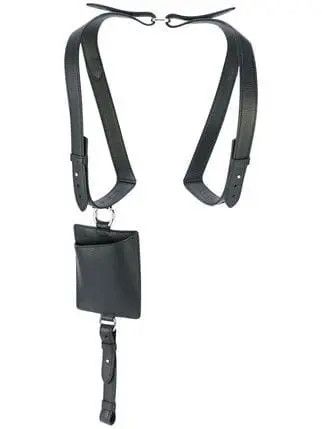 Jil Sander Jil Sander harness black leather bag journey wallet holder Size ONE SIZE - 4 Thumbnail