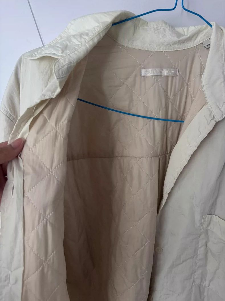 Our Legacy Our Legacy size38 White shirt with a beige color Size US XXS / EU 40 - 2 Thumbnail