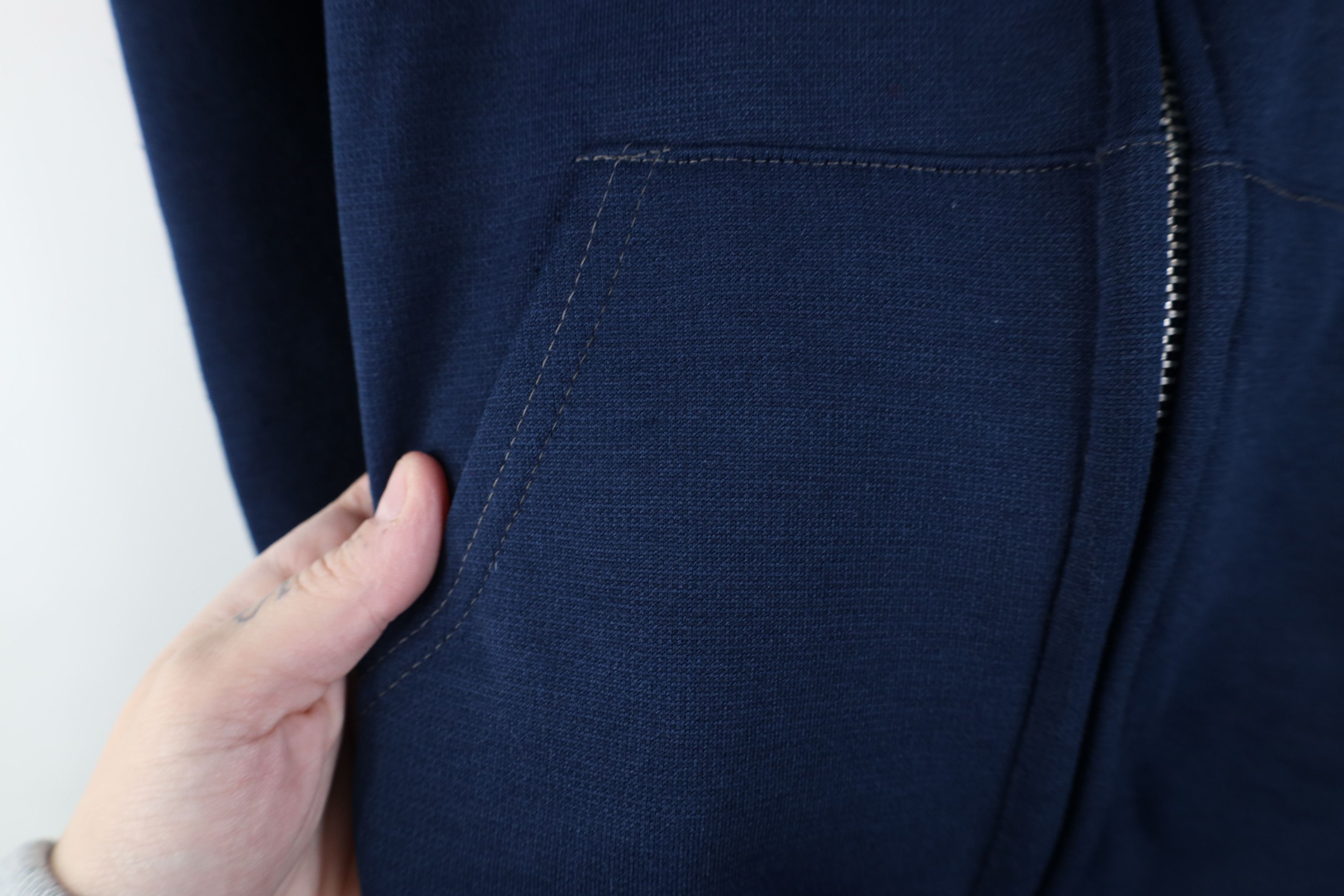 Vintage Vintage 70s Streetwear Thermal Waffle Lined Hoodie Blue USA Size US M / EU 48-50 / 2 - 4 Thumbnail