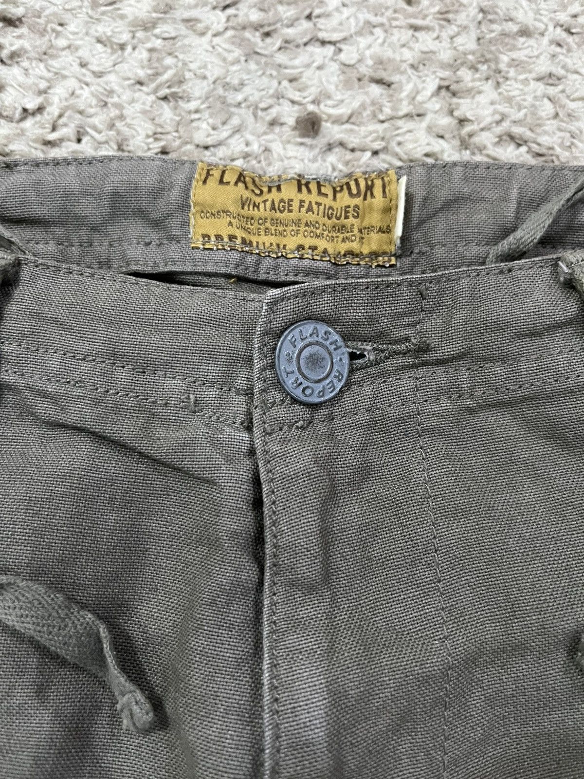 Japanese Brand FINAL DROP‼️ 🔥 FLASH REPORT WIDE POCKET FATIGUE PANTS Size US 32 / EU 48 - 3 Thumbnail