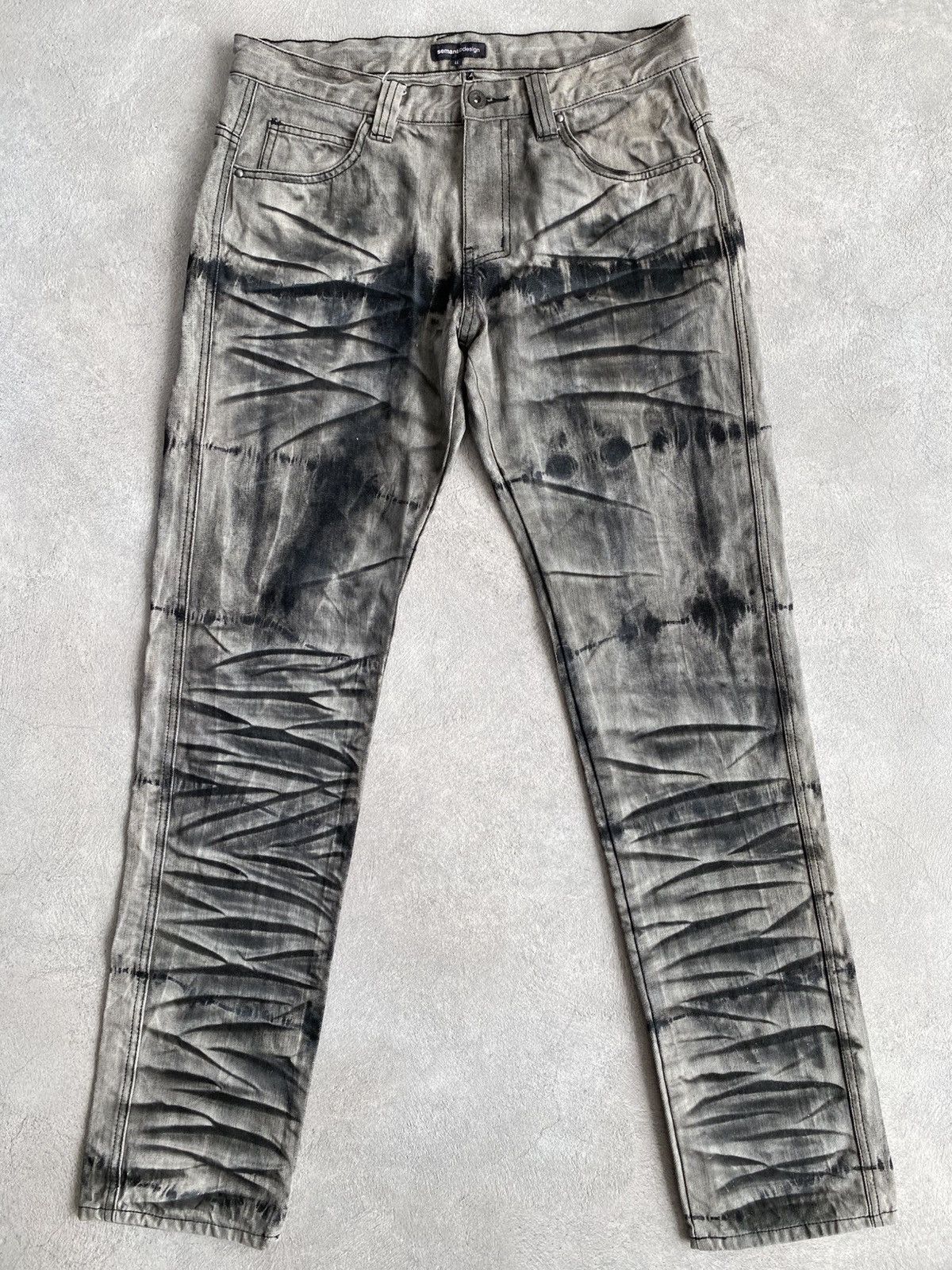 Japanese Brand × Tornado Mart Semantic Design Tiger Stripe Jeans Size US 33 - 1 Thumbnail