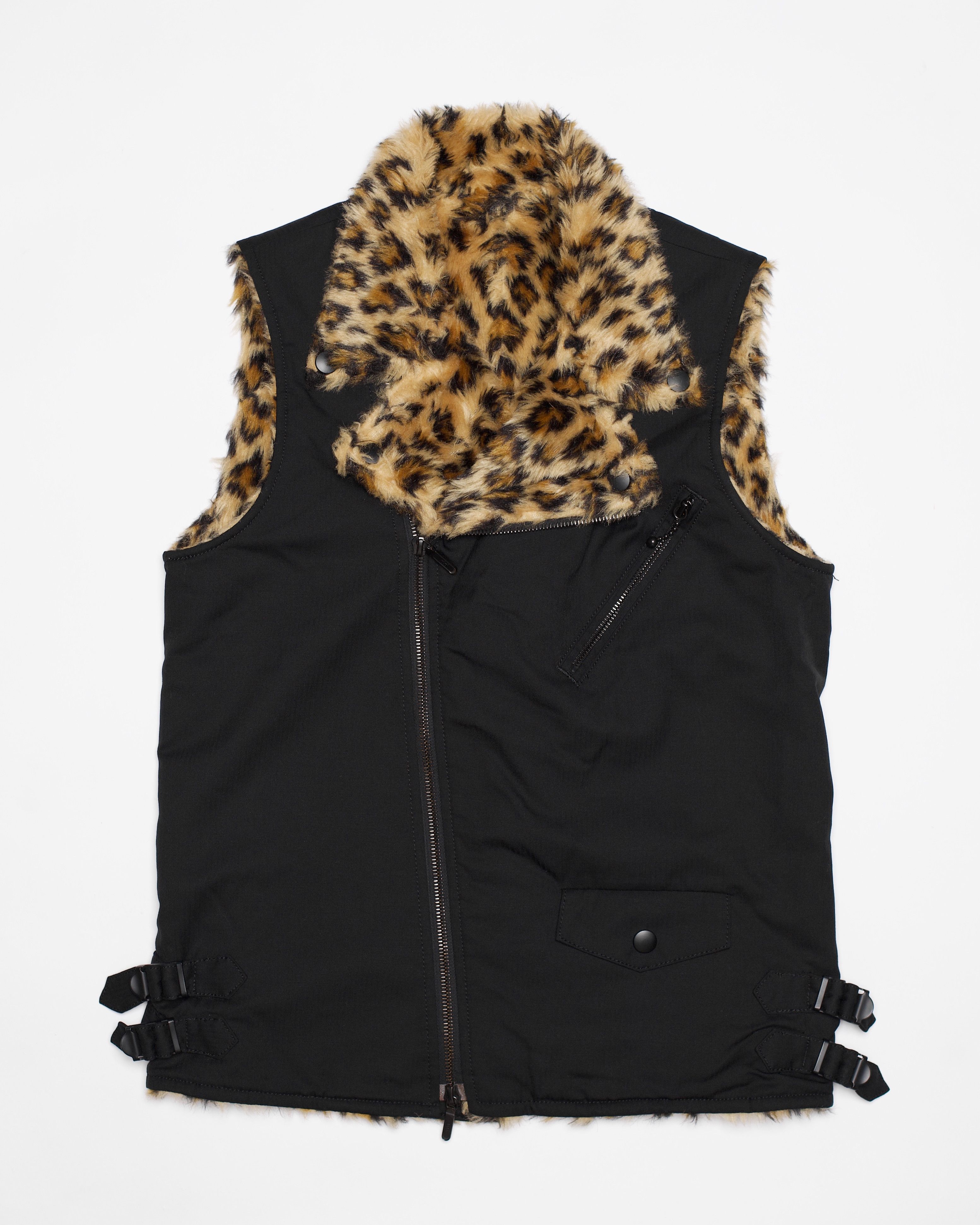 Pledge Pledge Leopard Print Boa Vest Size US M / EU 48-50 / 2 - 1 Thumbnail