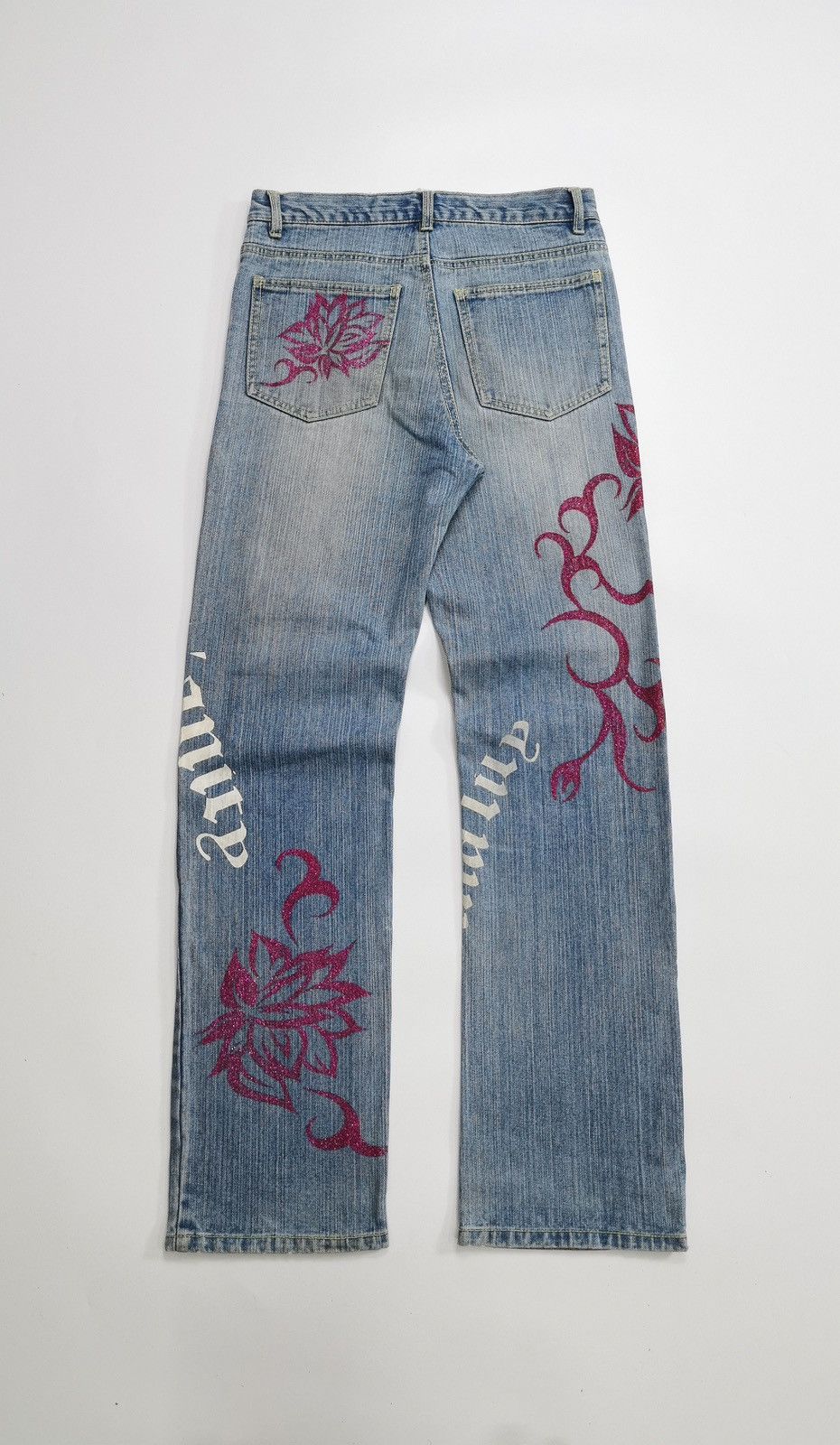 Le Grande Bleu (L.G.B.) Madonnalily Christianity Jude Bloom Prints Denim Jeans Size US 29 - 6 Thumbnail