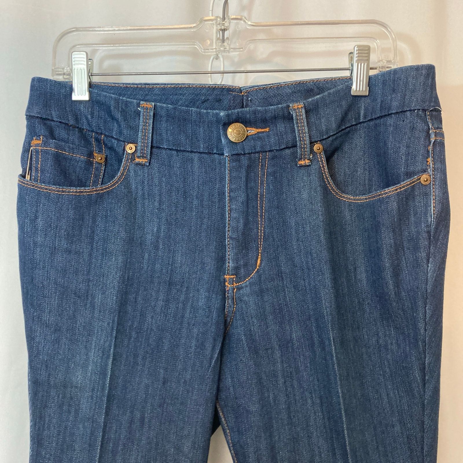 Seven 7 Seven7 Dark Blue Wash Denim High Rise Boot Cut Pants Jeans Size 32" / US 10 / IT 46 - 3 Thumbnail