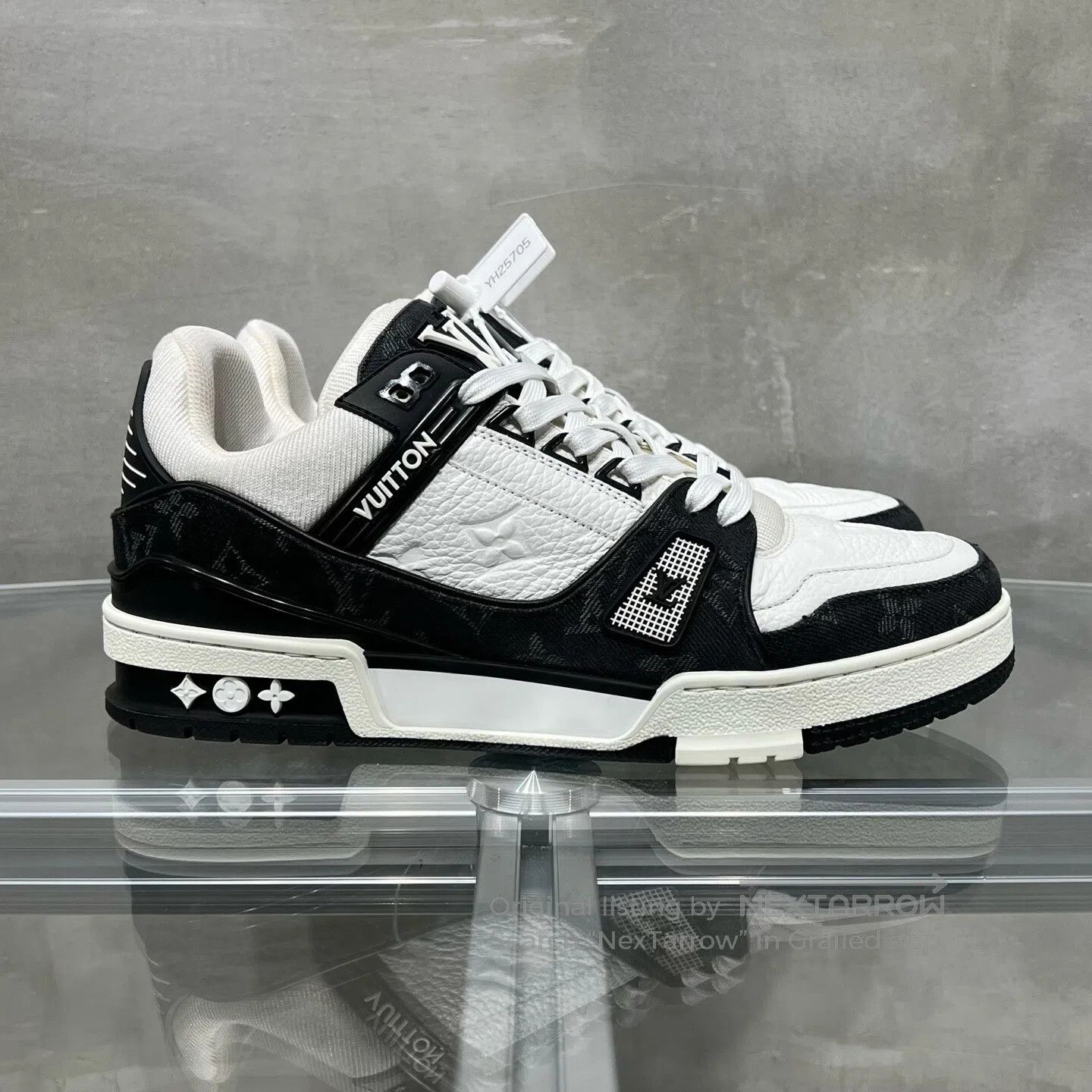 Louis Vuitton Louis Vuitton Trainer Black and White Jeans shoes Size US 7.5 / EU 40-41 - 4 Thumbnail
