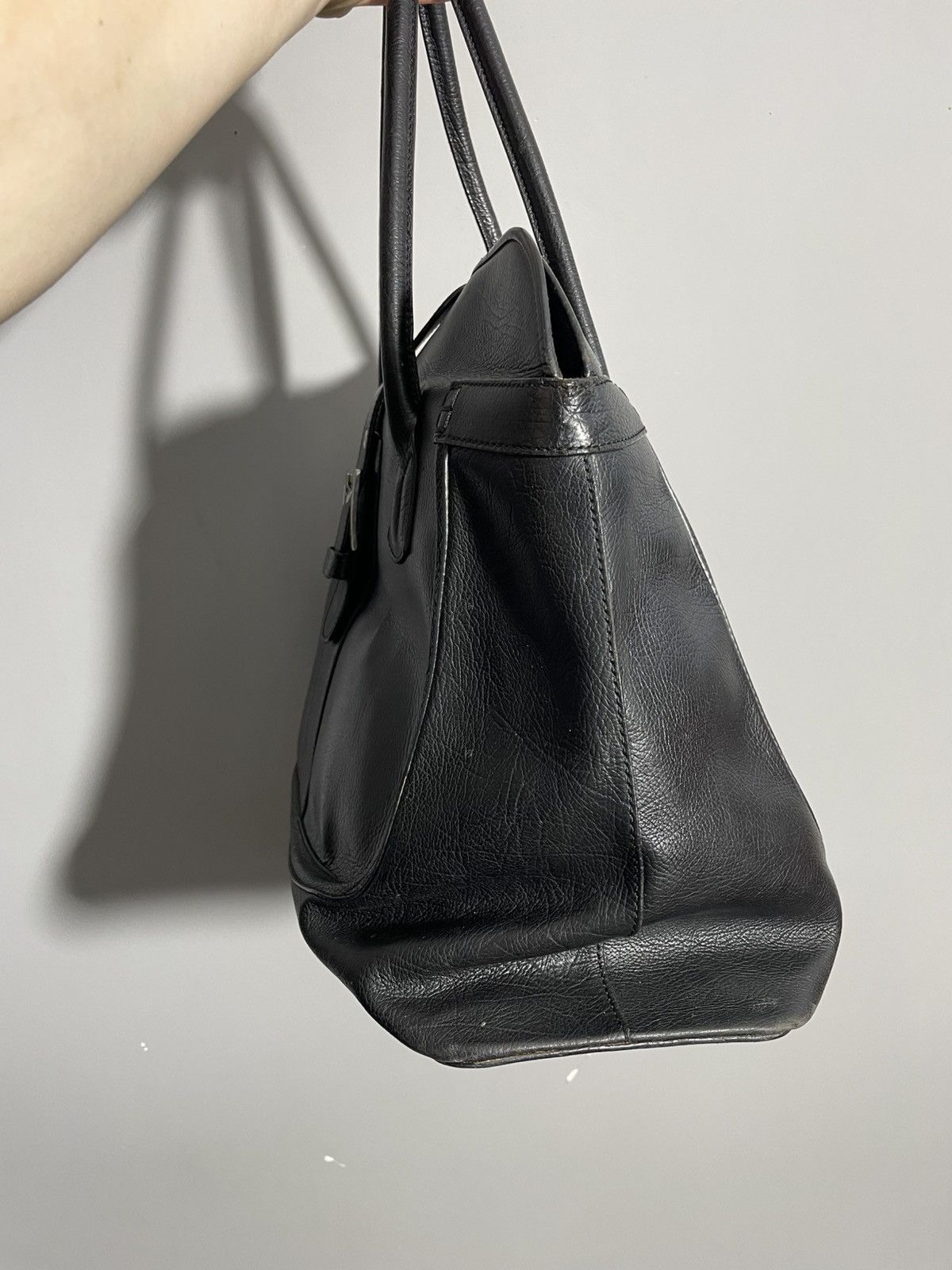 Tod's Tod’s Luxury Black Leather Handle Bag 32x46cm Size ONE SIZE - 5 Thumbnail