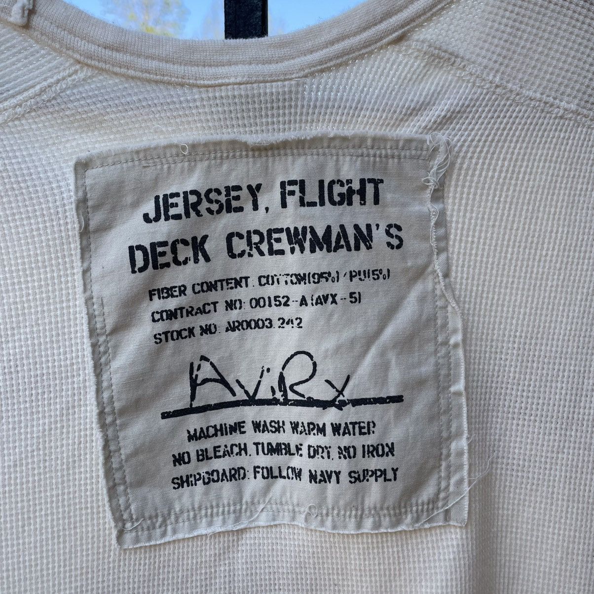 Avirex 🔥Vintage Avirex US NAVY Big Logo Long Sleeves Waffle Tee Size US L / EU 52-54 / 3 - 9 Thumbnail
