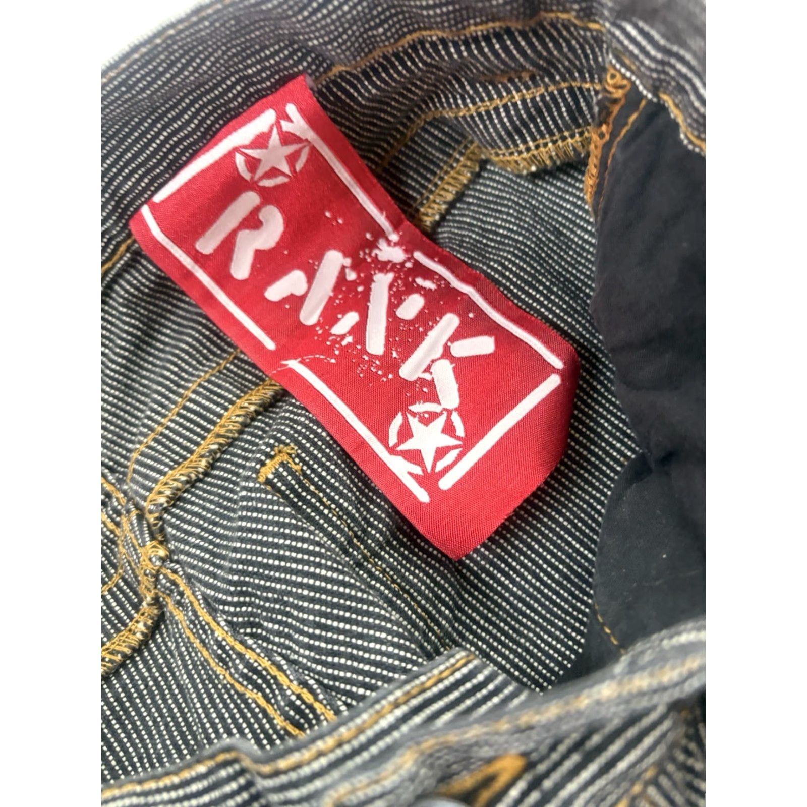 Vintage VINTAGE Rank Women's Striped Military Style Denim Jeans Size 30 Black/White 90s Grunge Size 30" / US 8 / IT 44 - 7 Thumbnail