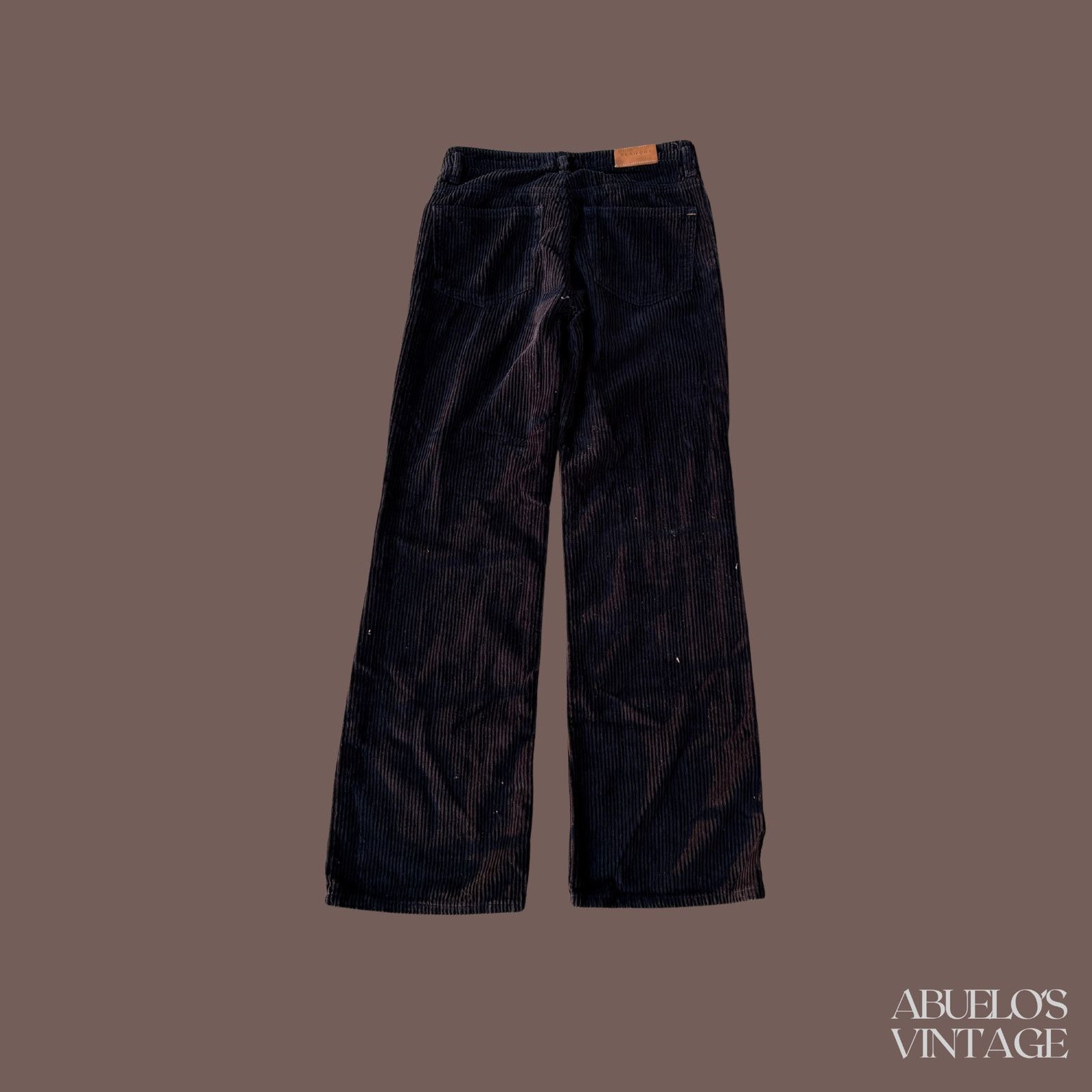 Vintage VTG Corduroy Pants Blanche Atelier Black | Minimal Workwear Size 28" / US 6 / IT 42 - 4 Thumbnail
