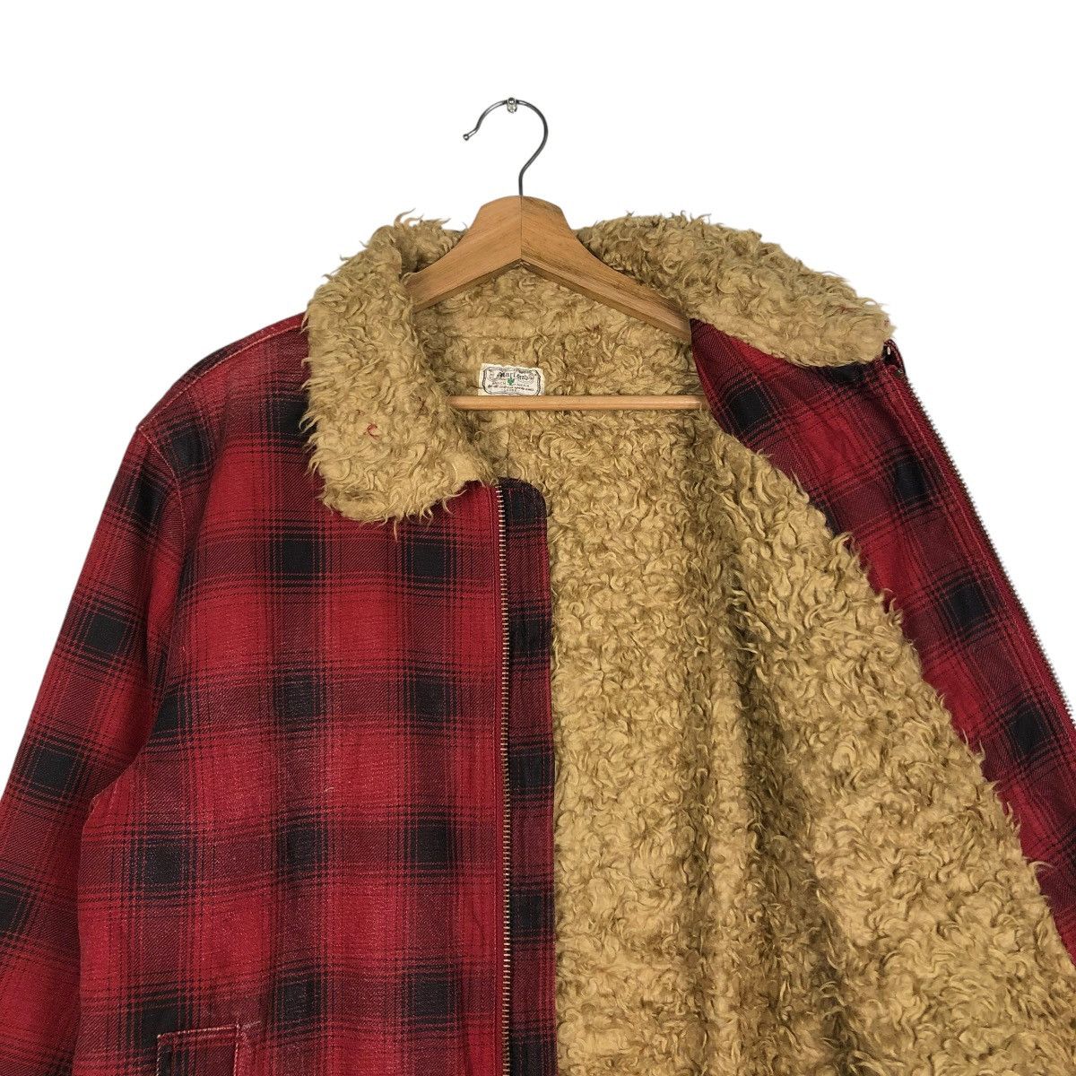 Hysteric Glamour 🔥VTG BIKER JACKET RANCH WEAR MARLONO FUR BLANKET TARTAN Size US L / EU 52-54 / 3 - 14 Thumbnail