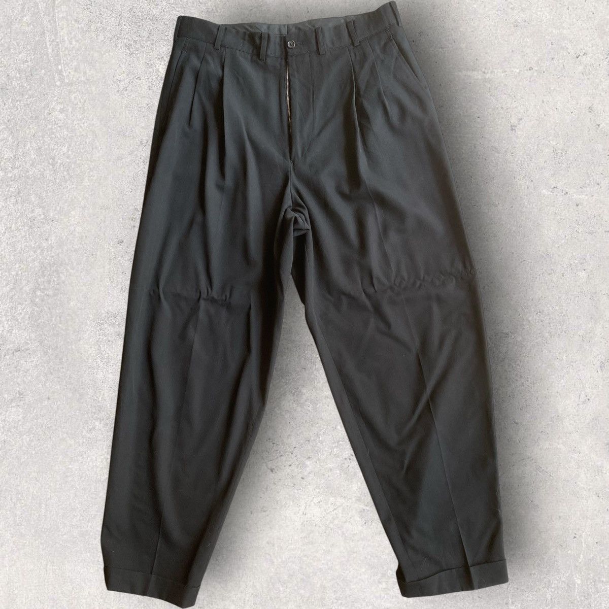 Yohji Yamamoto Fall94 Wool Garbadine Baggy Trousers Size US 34 / EU 50 - 2 Thumbnail