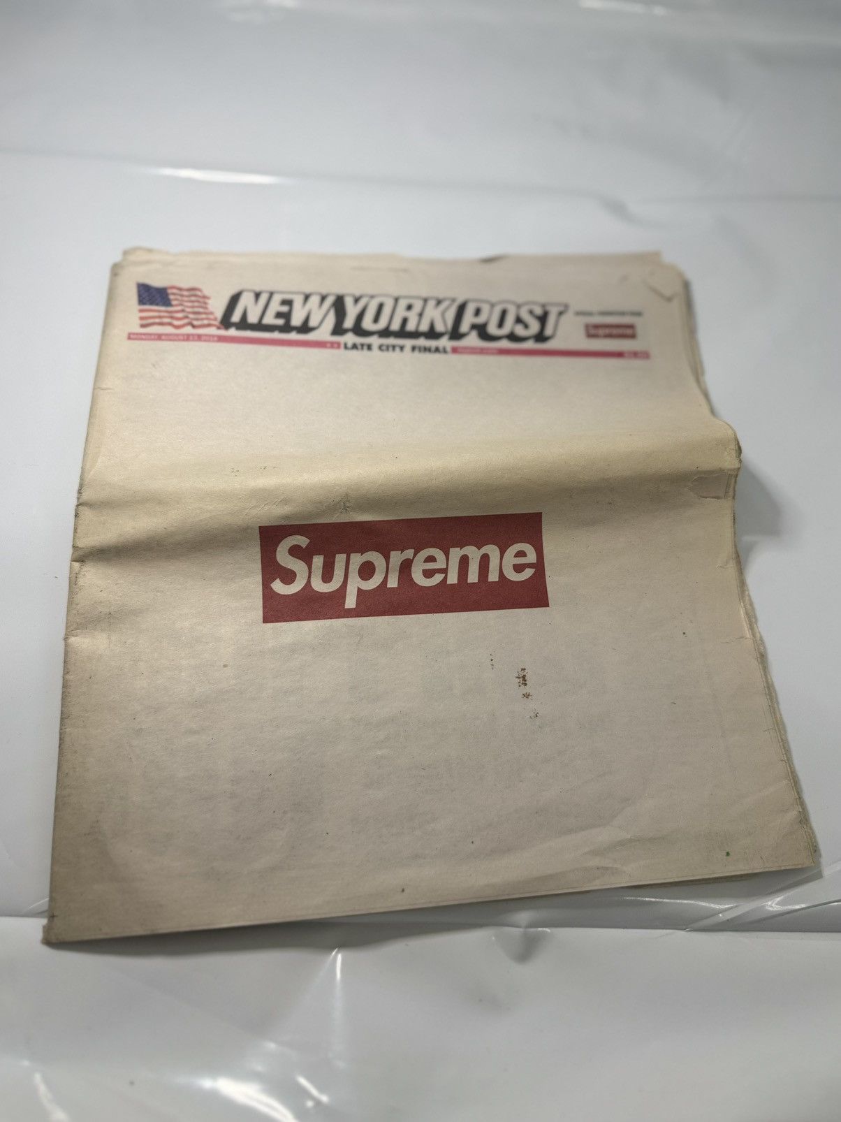 Supreme Supreme/The New York Post Newspaper Size ONE SIZE - 2 Thumbnail