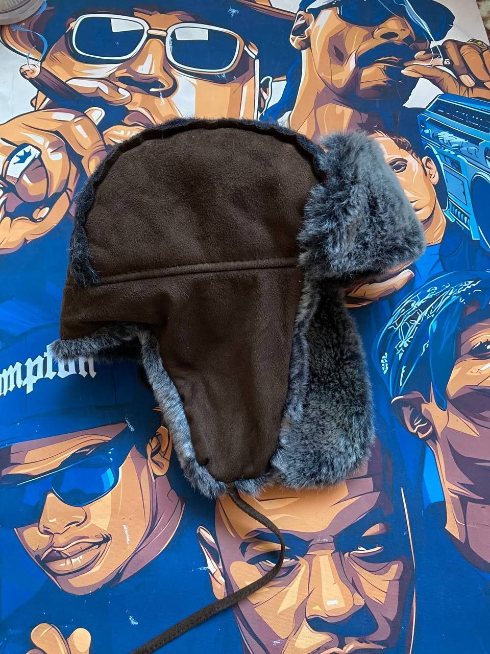 Japanese Brand × Vintage y2K Faux Ushanka Vintage Fuzzy Warm Trapper Cap Hat Size ONE SIZE - 1 Thumbnail