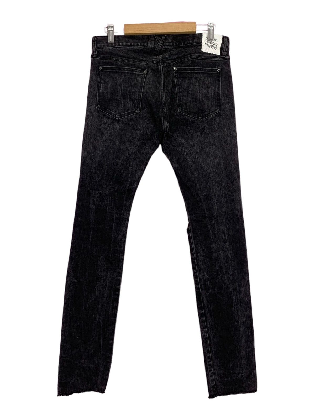 DISCOVERED × Japanese Brand Discovered Japanese Skinny Distressed Denim Pants (AD27) Size 29" - 2 Thumbnail
