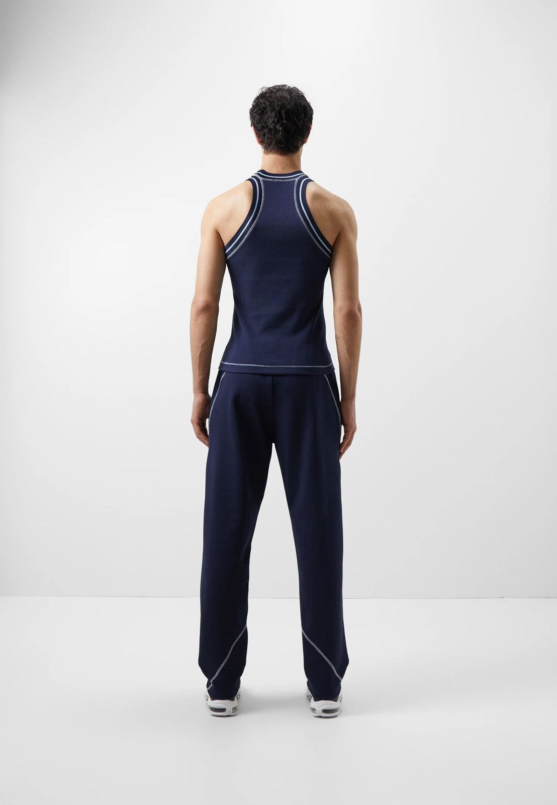 Saul Nash !DS! SS23 Saul Nash Navy Overlock Stitch Tank Top Size US XS / EU 42 / 0 - 3 Thumbnail