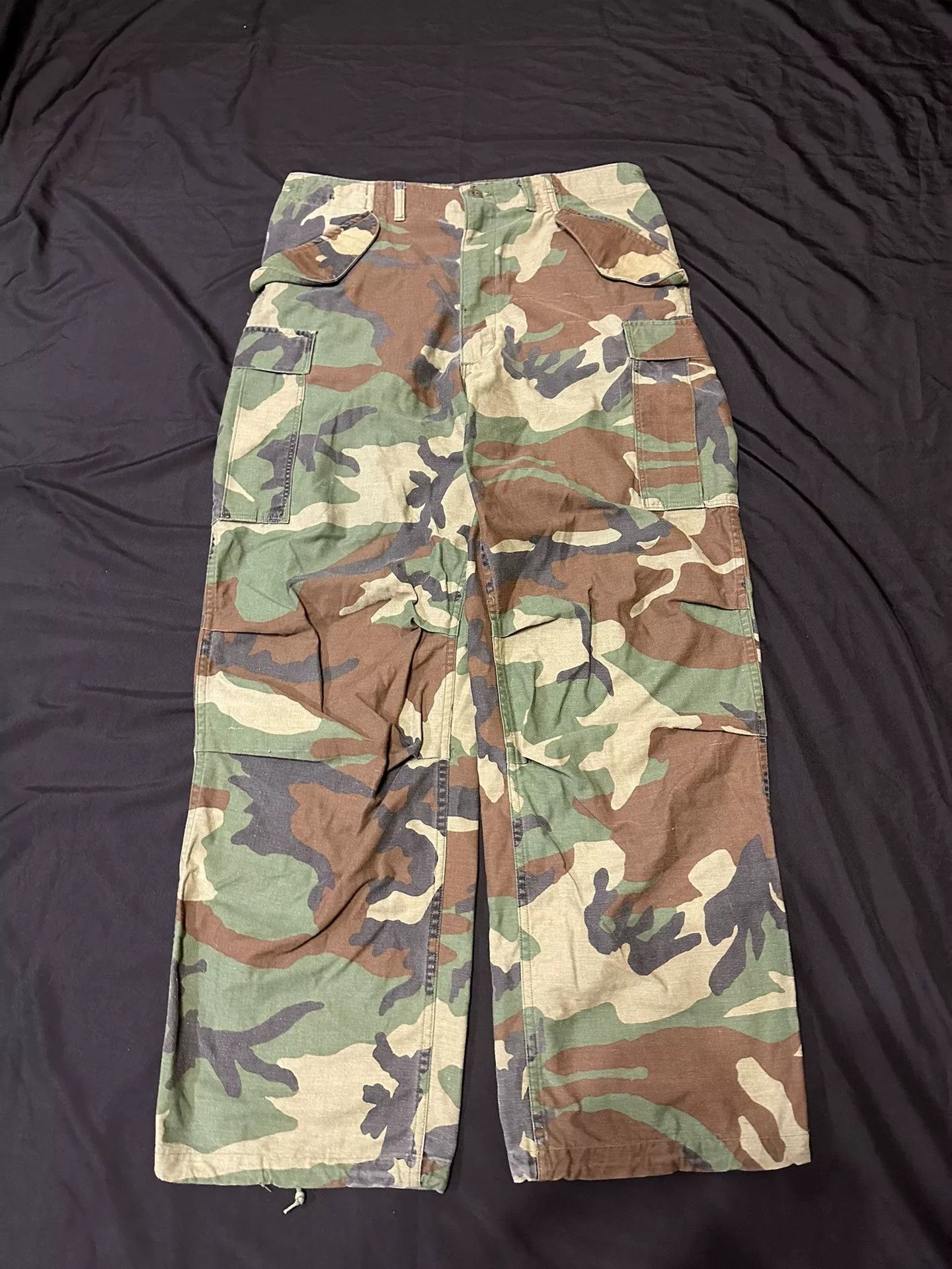 Vintage Vintage 80s M65 Camo Cargo Pants Size US 31 - 1 Thumbnail