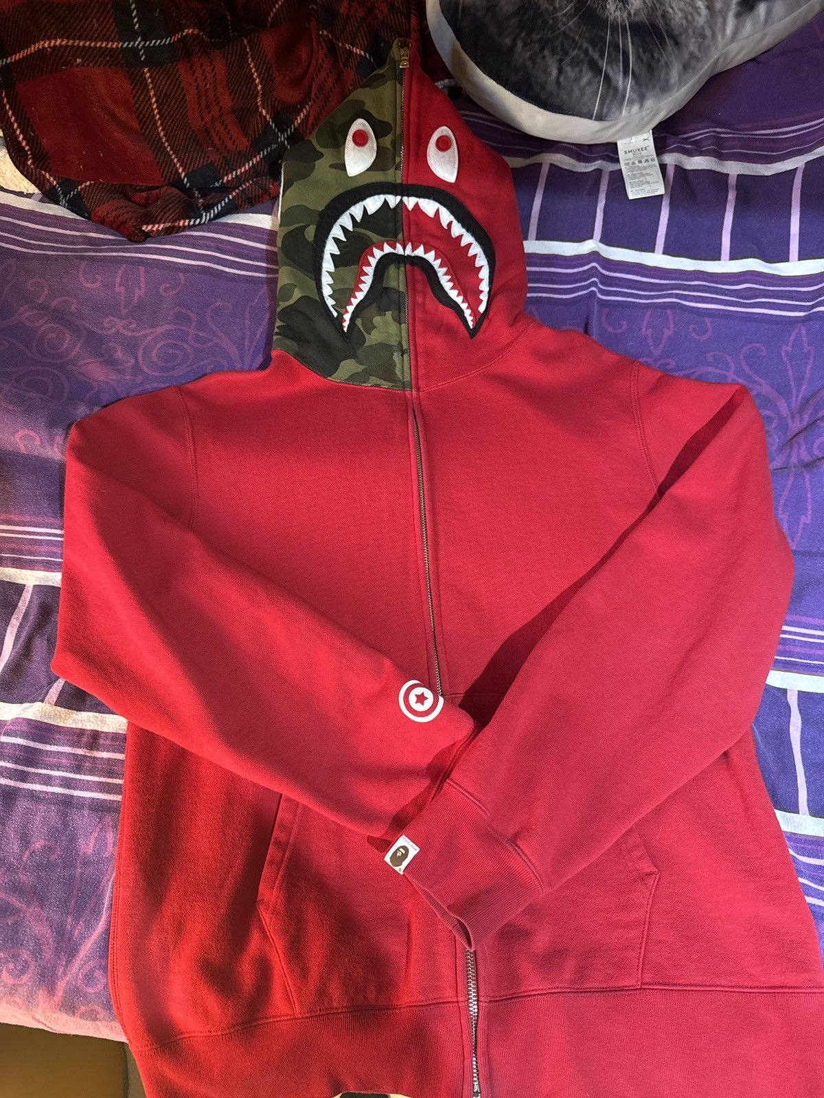 Camo Shark Full Zip Hoodie