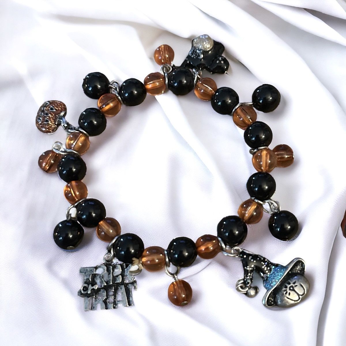 Other Halloween beaded charm stretch bracelet Size ONE SIZE - 1 Thumbnail