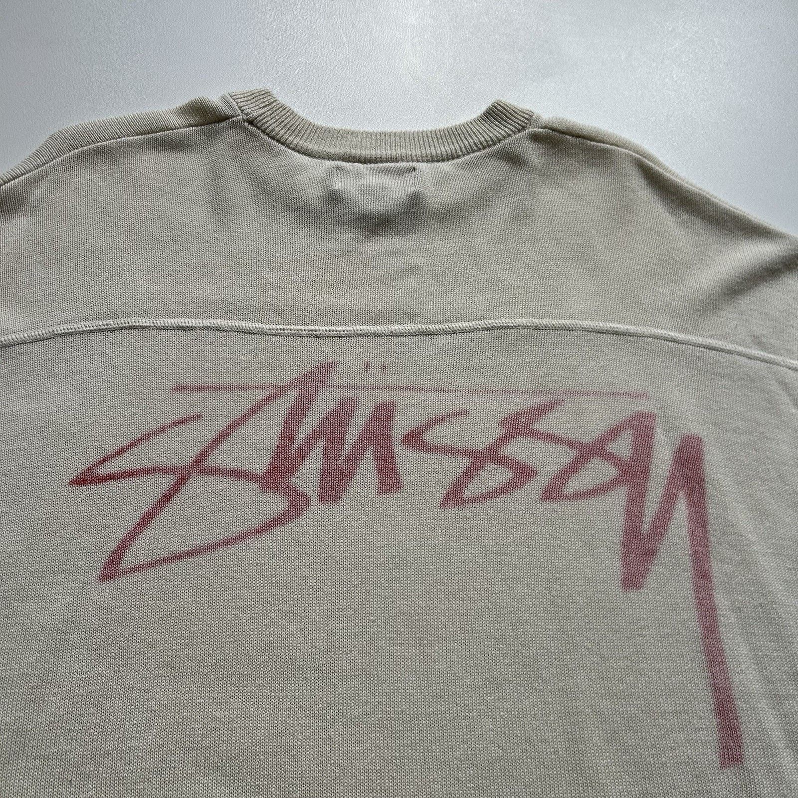 Stussy Stussy Football Crew Shirt Medium Long Sleeve Viscose Rare Size US M / EU 48-50 / 2 - 3 Thumbnail
