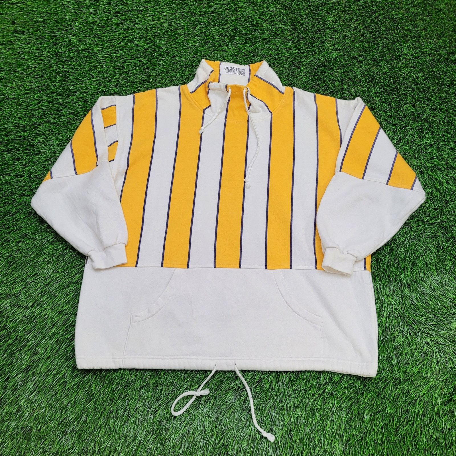 Other Hippie MOD Striped Sweatshirt Womens Large 25x26 Baggy Boxy Size L / US 10 / IT 46 - 1 Thumbnail