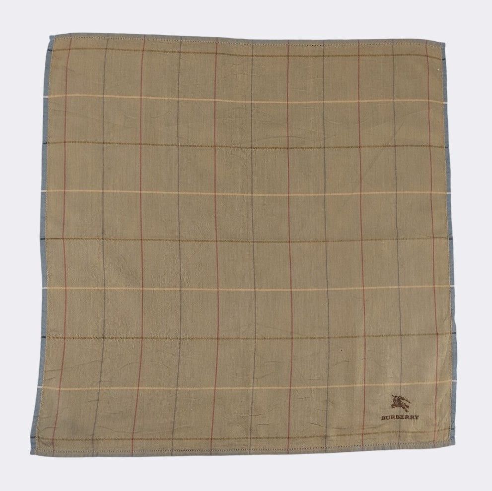 Burberry Vintage Burberry Nova Check Cotton Handkerchief Scarf Size ONE SIZE - 1 Thumbnail