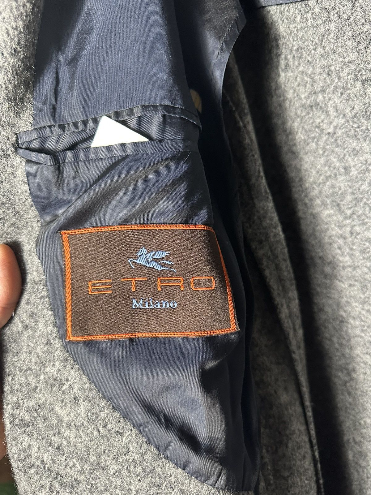Etro Mens Wool Coat Etro Made in Italy Size US L / EU 52-54 / 3 - 8 Thumbnail