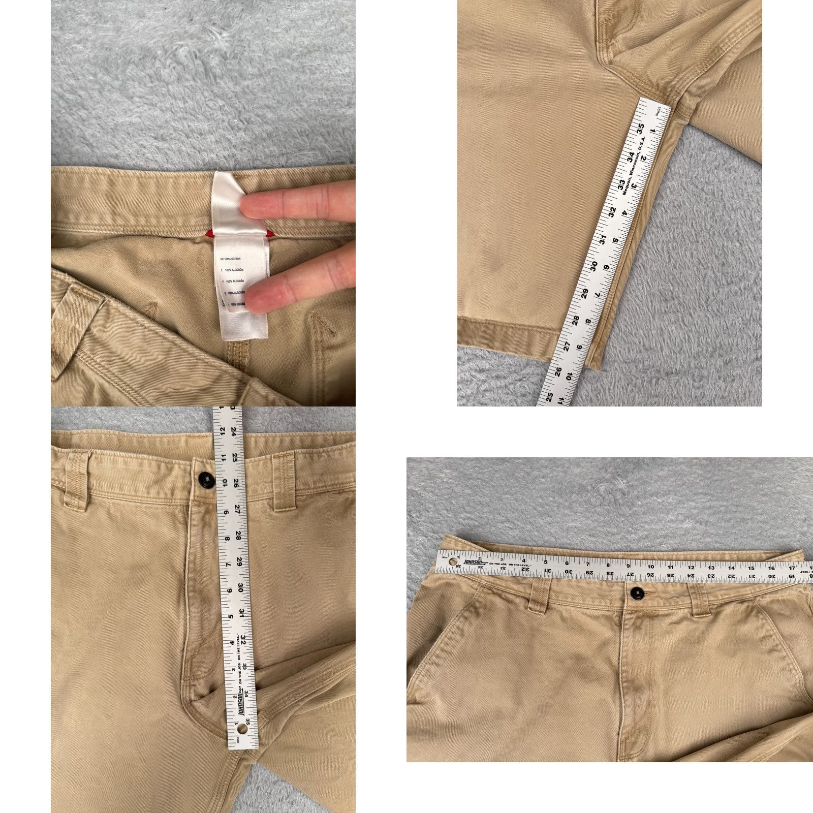 The North Face VINTAGE The North Face Shorts Men 36 Beige Chino 100% Cotton Twill Hiking Outdoor Slub Pockets Regular Mid 10-12 in Beige Mens Size US 36 / EU 52 - 8 Thumbnail