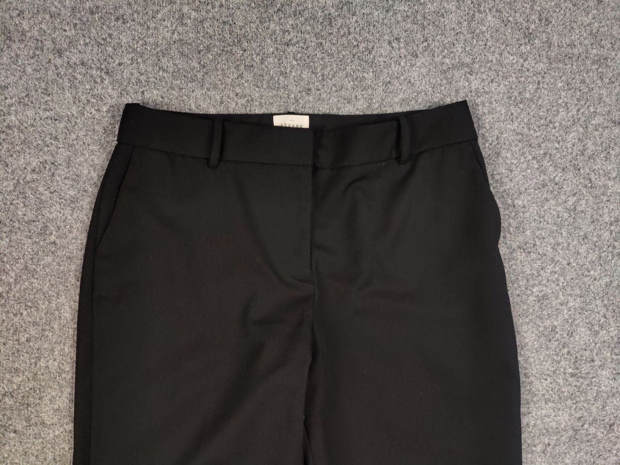 Sezane Sezane Paris Design Black Womens Ankle Trouser Pants Size 34" / US 12 / IT 48 - 7 Thumbnail