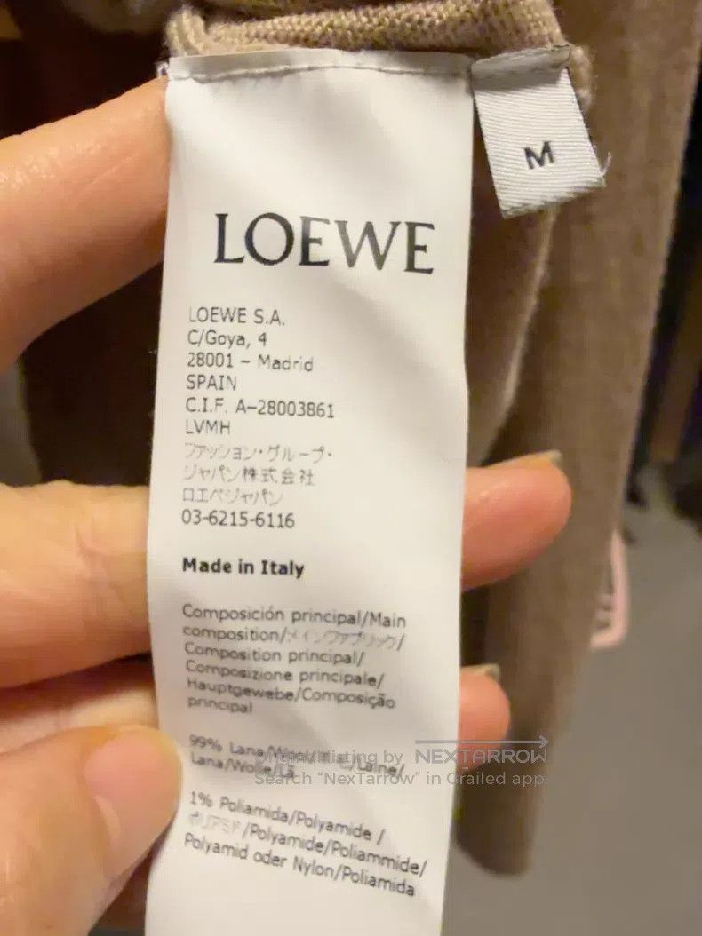 Loewe Loewe Brown Big Logo Wool Knit Sweater Size M / US 6-8 / IT 42-44 - 2 Thumbnail
