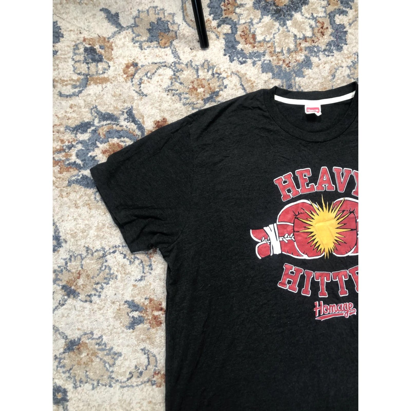 Vintage Homage Heavy Hitter Shirt Mens 2XL Gray Boxing Gloves Graphic Tee Soft Crewneck Size US XXL / EU 58 / 5 - 3 Thumbnail