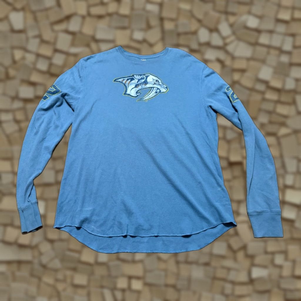 Reebok Reebok Shirt Men's XL Blue Long Sleeve TooToo #22 Size US XL / EU 56 / 4 - 1 Thumbnail