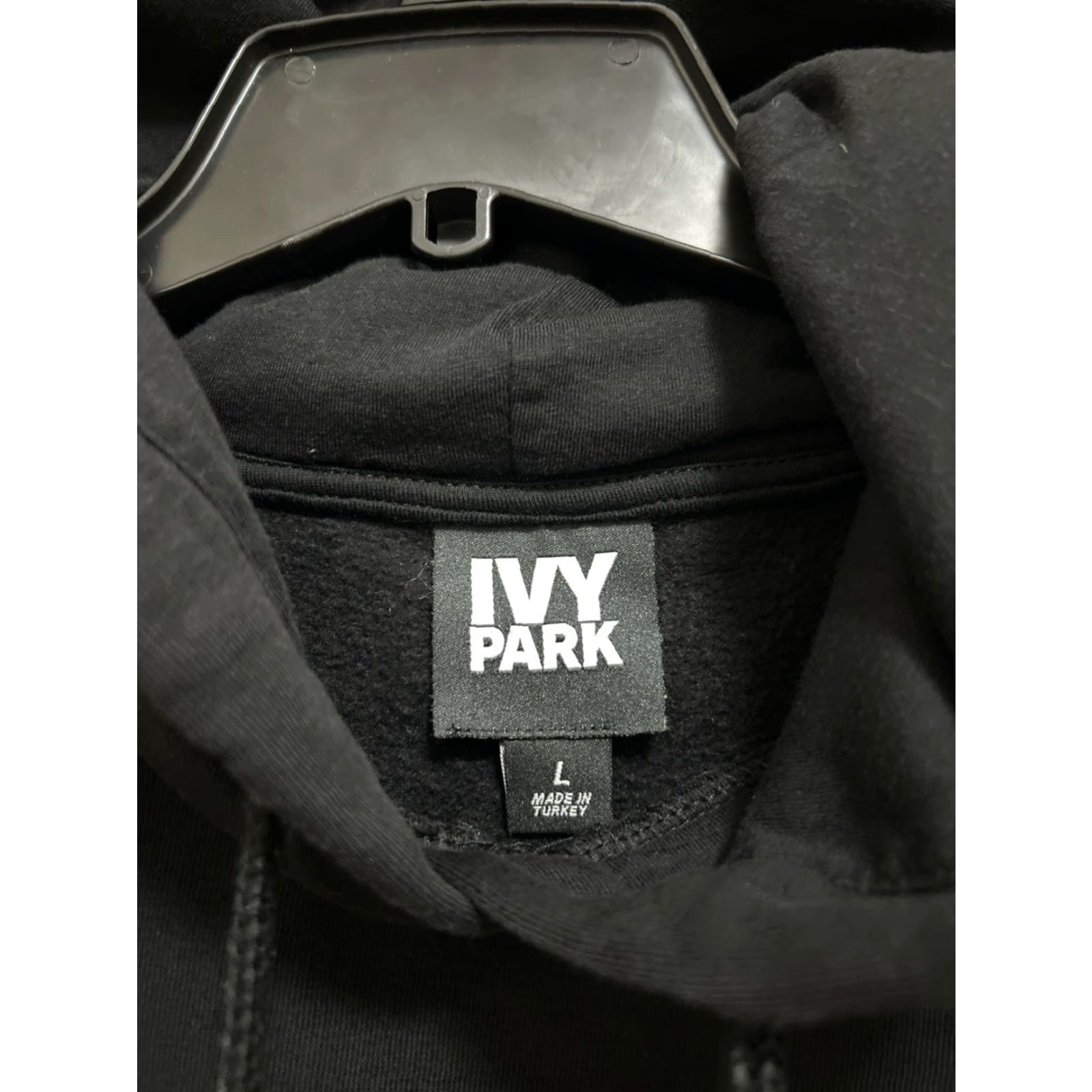 Ivy Park IVY PARK Hoodie Womens Large Black Logo Hooded Pullover Size L / US 10 / IT 46 - 6 Thumbnail