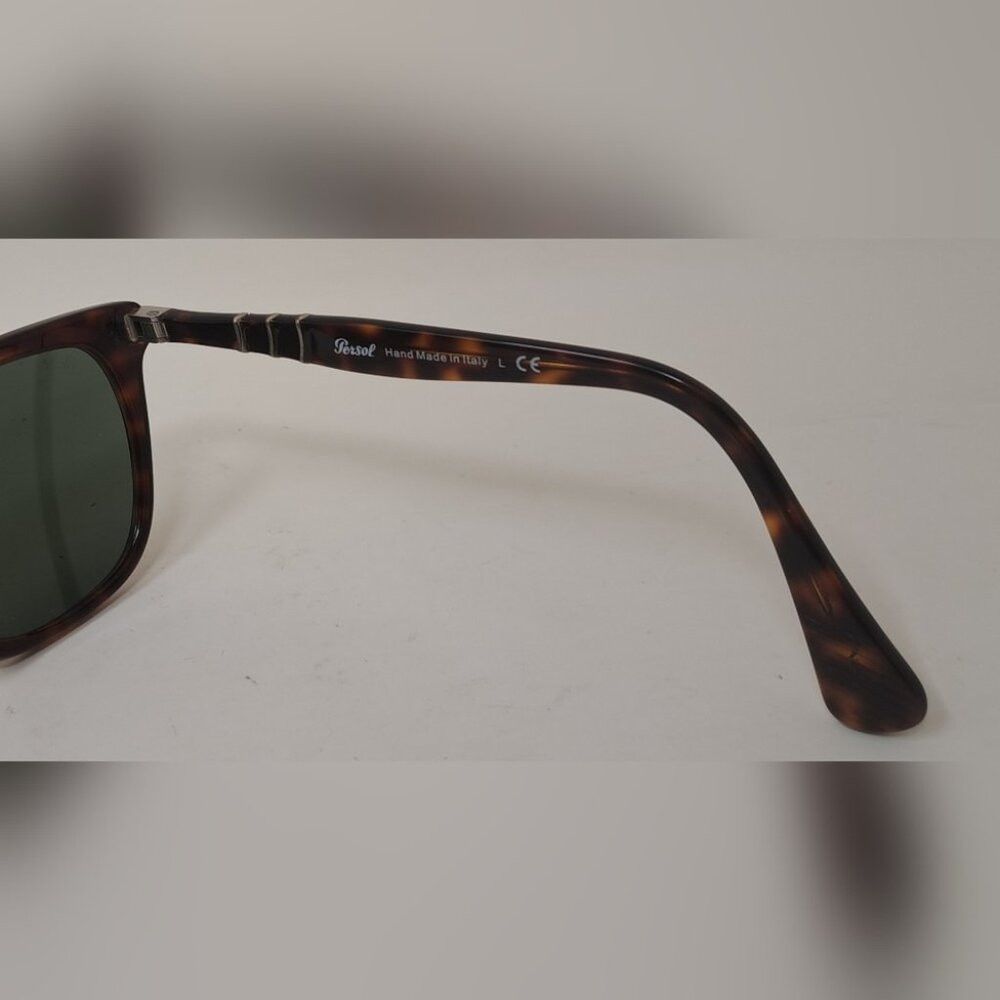 Persol Persol Sunglasses Brown Havana Green Square Key-Hole Crysta Size ONE SIZE - 9 Thumbnail