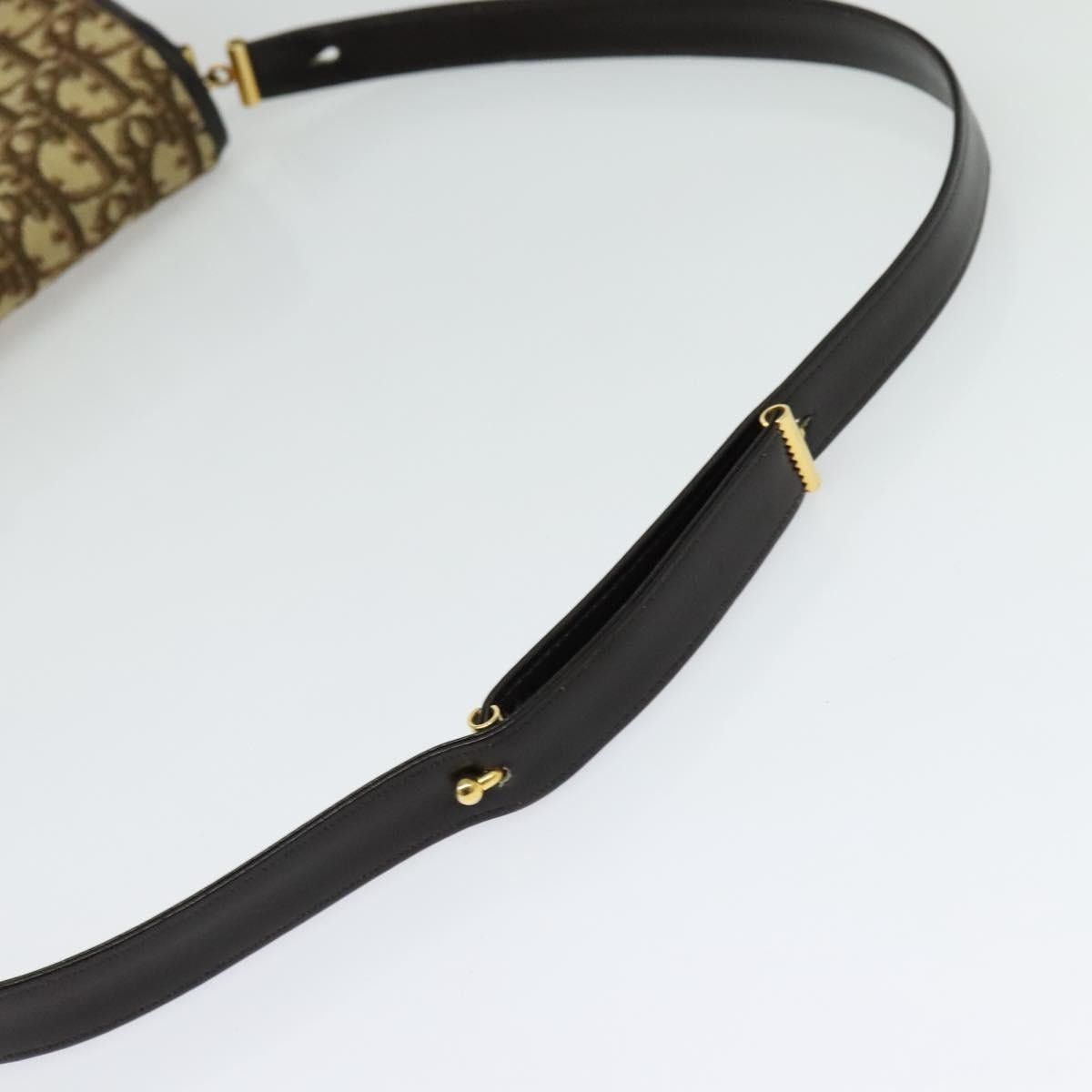 Dior DIOR Trotter Canvas Shoulder Bag Brown Gold Size ONE SIZE - 7 Thumbnail
