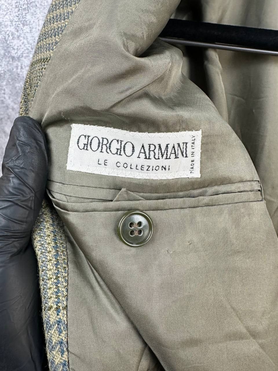 Giorgio Armani Giorgio Armani Le Collezioni Wool Plaid Tailored Blazer Size 54R - 9 Thumbnail