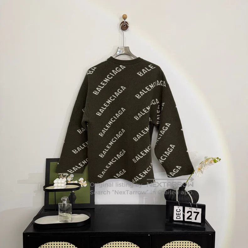 Balenciaga Balenciaga Olive Green Full Print Bullet Print Size US L / EU 52-54 / 3 - 1 Thumbnail