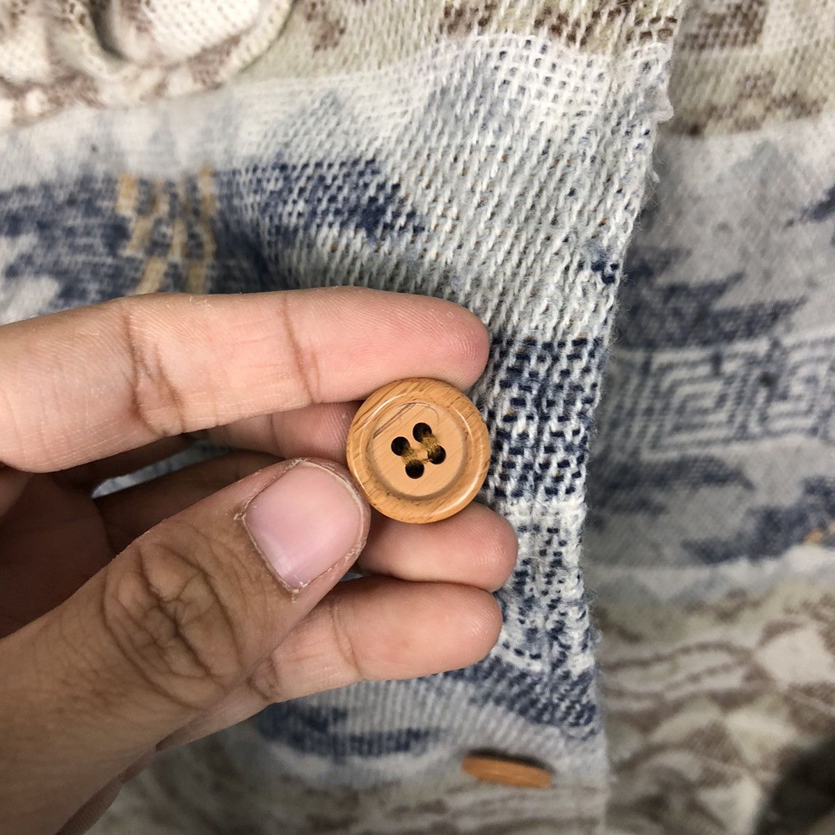 Japanese Brand × Vintage Vintage Chore Button Jacket Brand Jake Navajo Native Design Size US L / EU 52-54 / 3 - 17 Thumbnail
