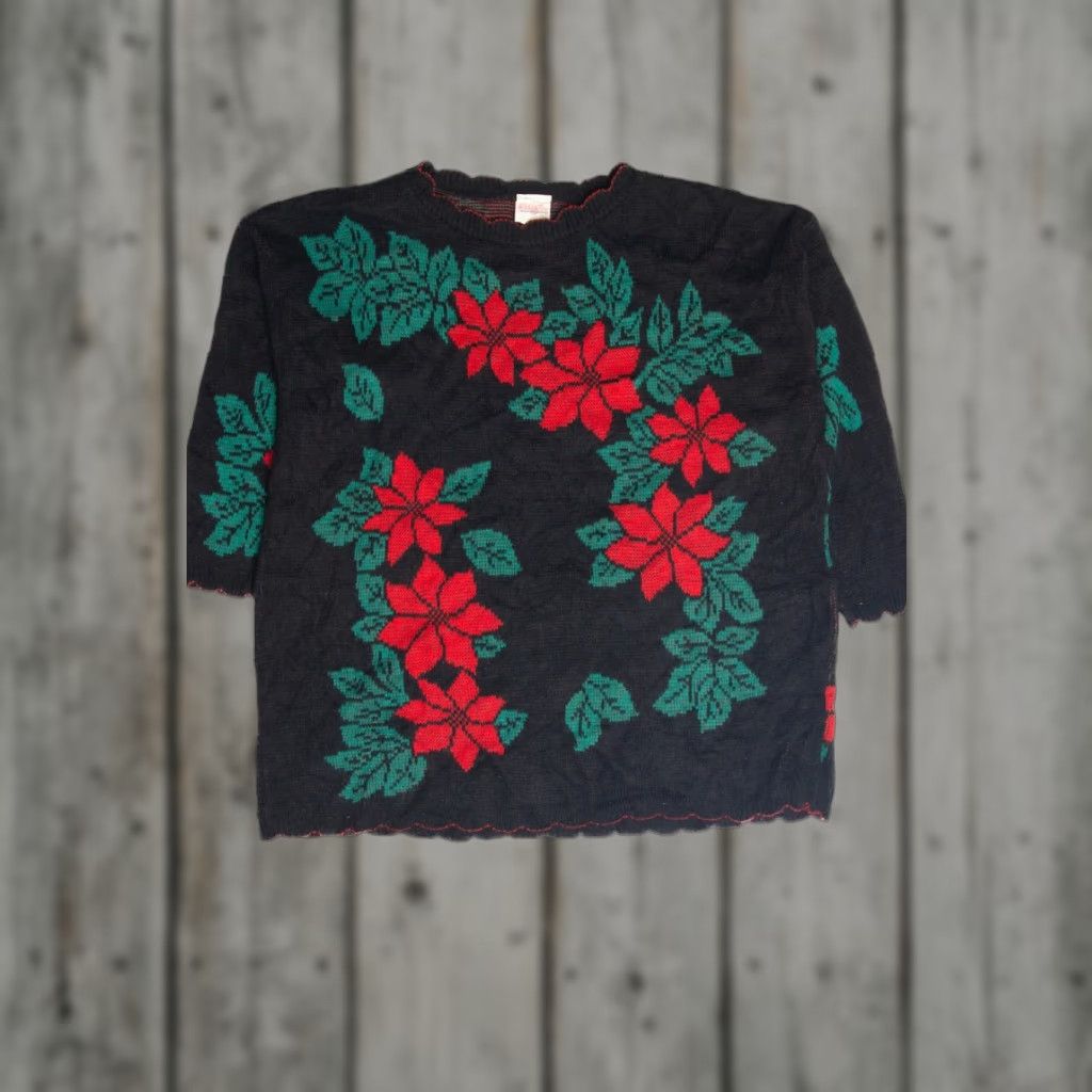 Vintage VINTAGE Black Ugly Christmas Pullover Shirt XS-XL? Size XL / US 12-14 / IT 48-50 - 1 Thumbnail