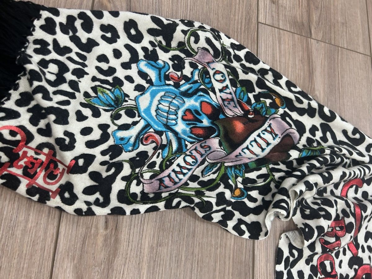 Ed Hardy Ed Hardy multi-coloured leopard print scarf #y2kfashion Size ONE SIZE - 3 Thumbnail