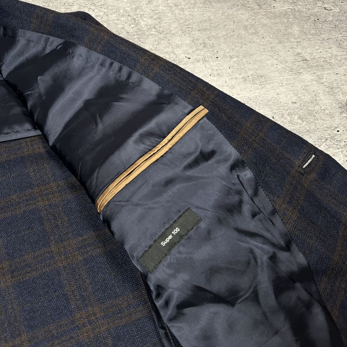 Hugo Boss Hugo Boss Janson Regular Fit Sport Blazer Check Wool Men’s Size 52R - 11 Thumbnail