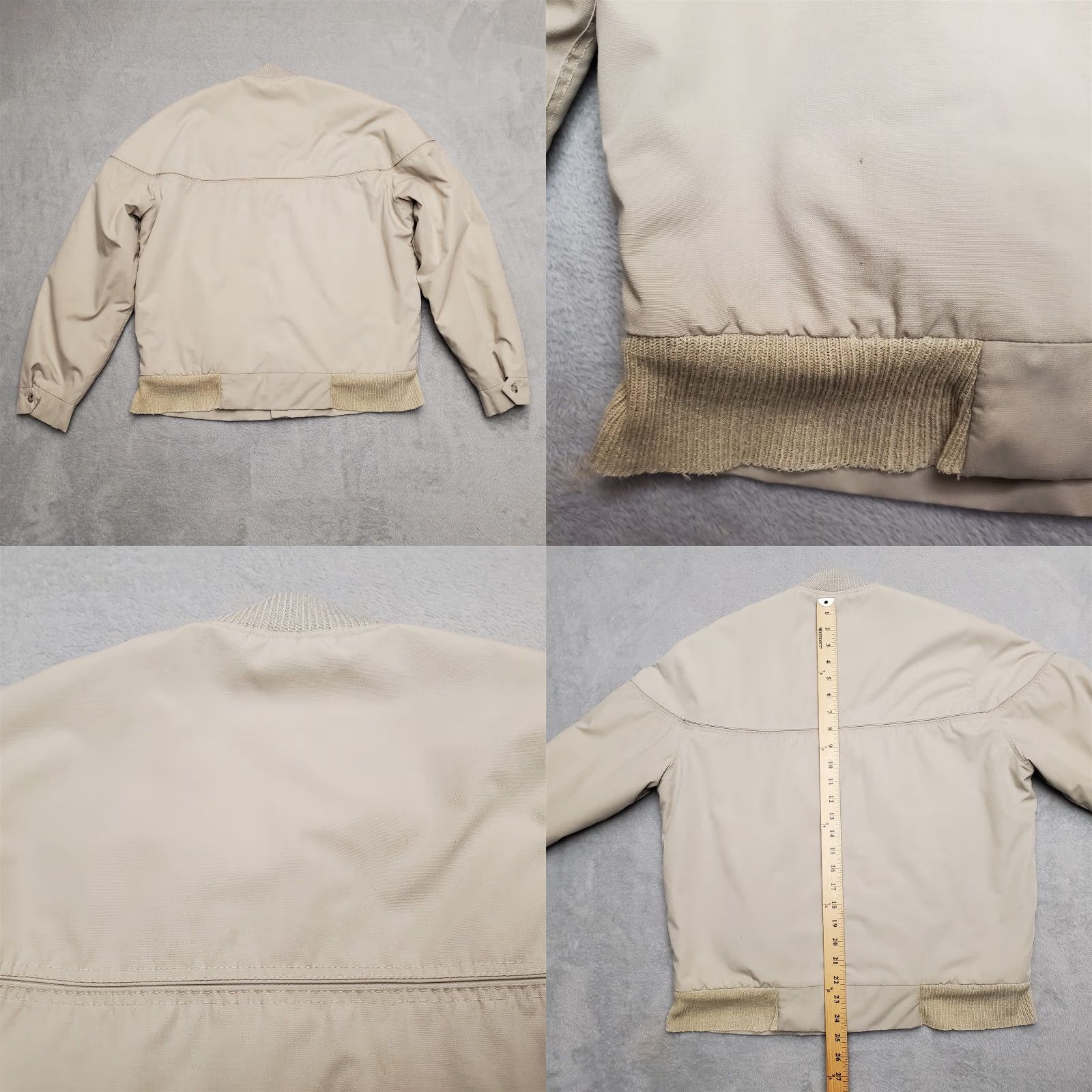 Vintage Vintage Brent Jacket Mens S Khaki Bomber Sherpa Lined Full Zip Outdoor Casual Size US S / EU 44-46 / 1 - 8 Thumbnail