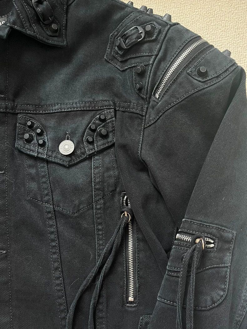 Balenciaga Balenciaga size 36 Biker Paneled Denim Jacket Size US M / EU 48-50 / 2 - 3 Thumbnail